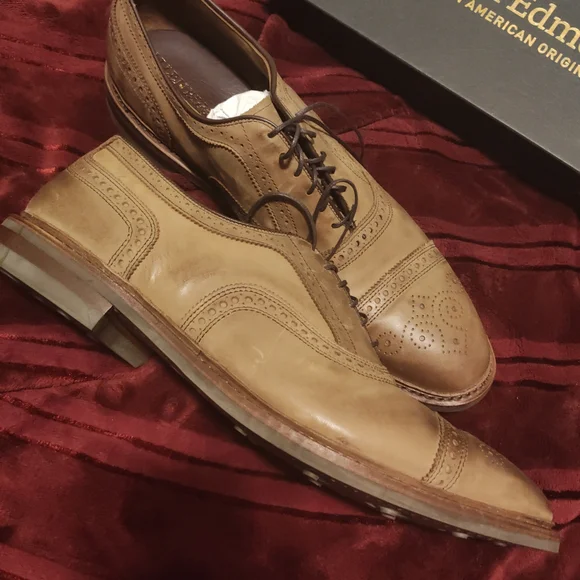 Allen Edmonds Brown Leather Oxfords - Picture 4 of 16